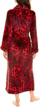 Plush Leopard Brocade Red Robes