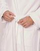 Men's Jacquard Long Robe in White