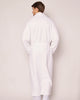 Men's Jacquard Long Robe in White