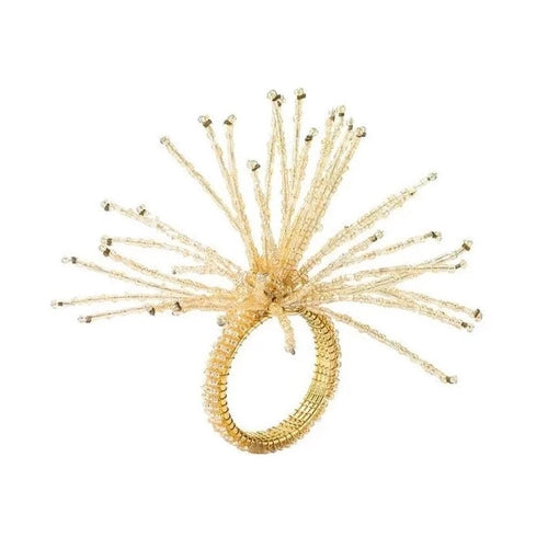 Spider Burst Champagne Napkin Ring