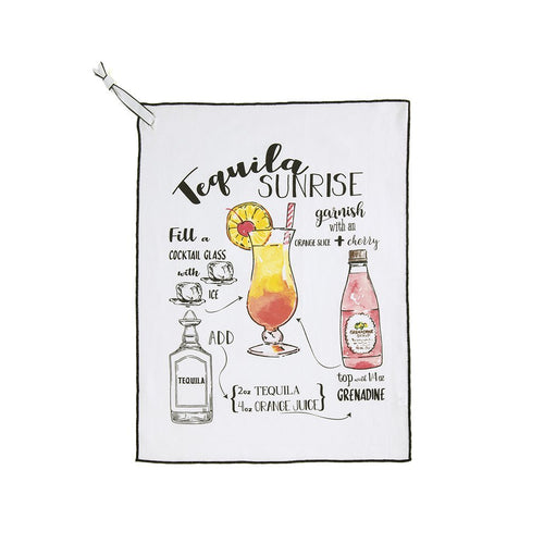 Tequila Sunrise Tea Towel