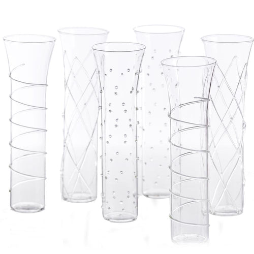 Razzle Clear Champagne Flutes Set