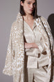 Plush Leopard Sand Taupe Robe