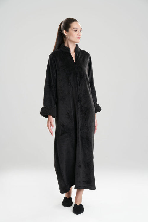 Plush Sherpa Black Caftan