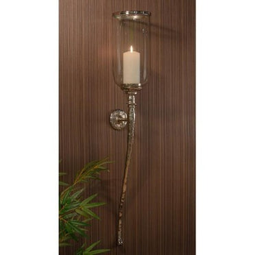 Hammered Nickel Wall Sconce