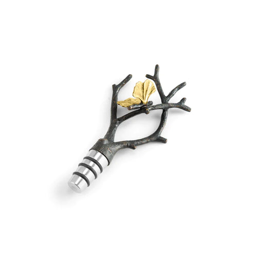 Butterfly Ginkgo Wine Stopper