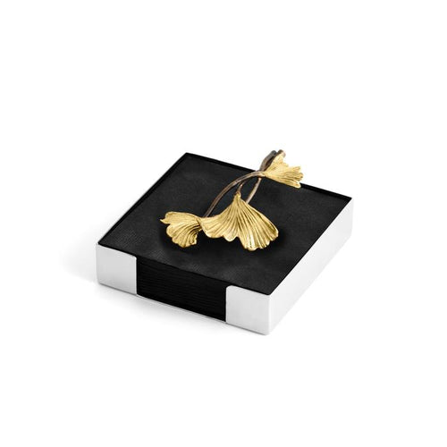 Golden Ginkgo Cocktail Napkin Holder