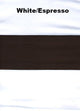 aida white/espresso swatch color
