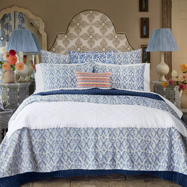 Aashna Azure Coverlet Collection