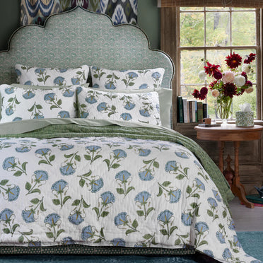 Farah Light Indigo Quilt Collection