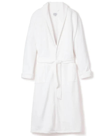 Men's Jacquard Long Robe in White