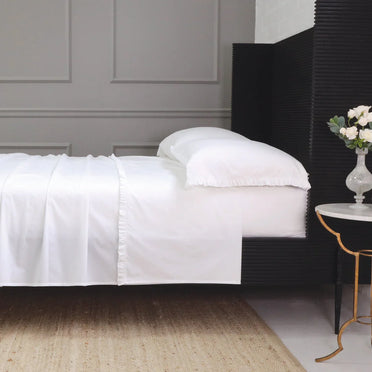 Audrey Ruffle Cotton Percale Sheet