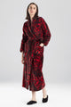 Plush Leopard Brocade Red Robes