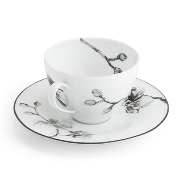 Black Orchid Cup & Saucer