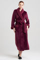 Plush Sherpa Dark Red Robes