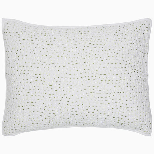 John Robshaw Hand Stitched Gray Coverlets & Shams - Thumbnail 3