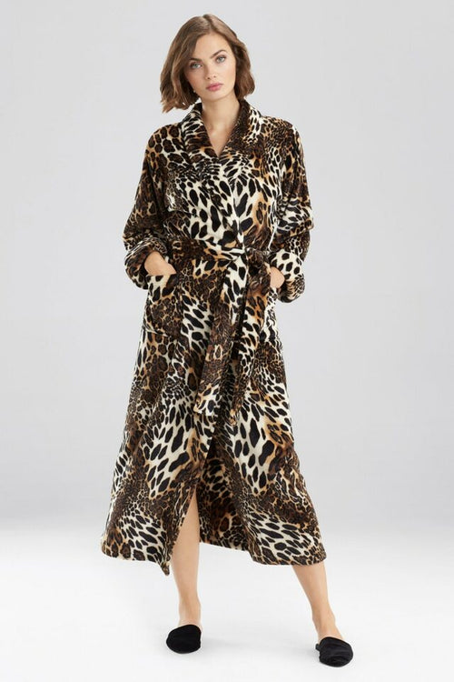 Plush Leopard Robes