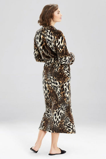Plush Leopard Robes